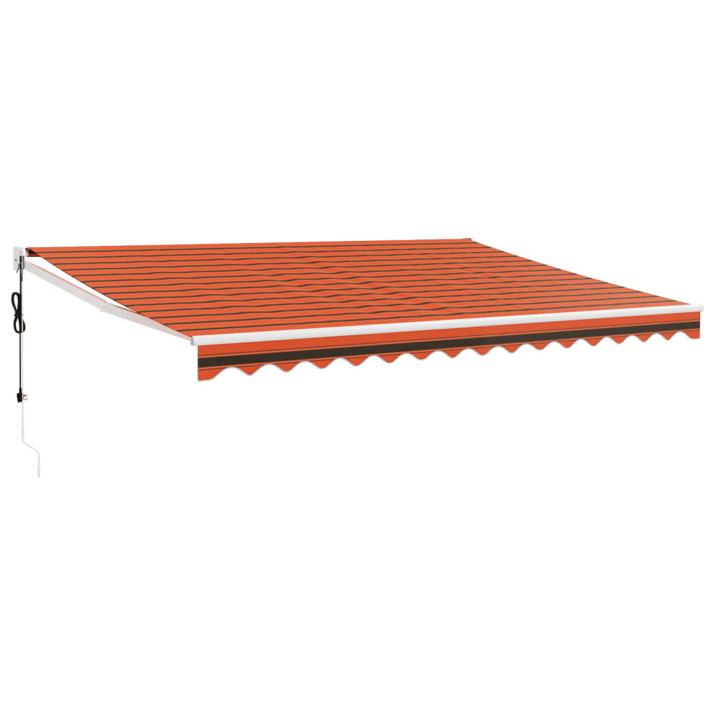 Automatinė ištraukiama markizė, oranžinė ir ruda, 4,5x3m