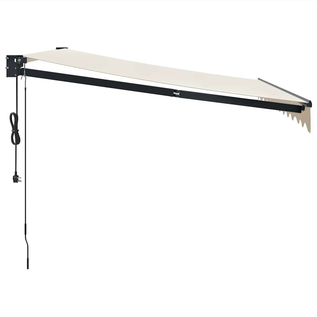 Automatic retractable awning, cream, 3x2.5m