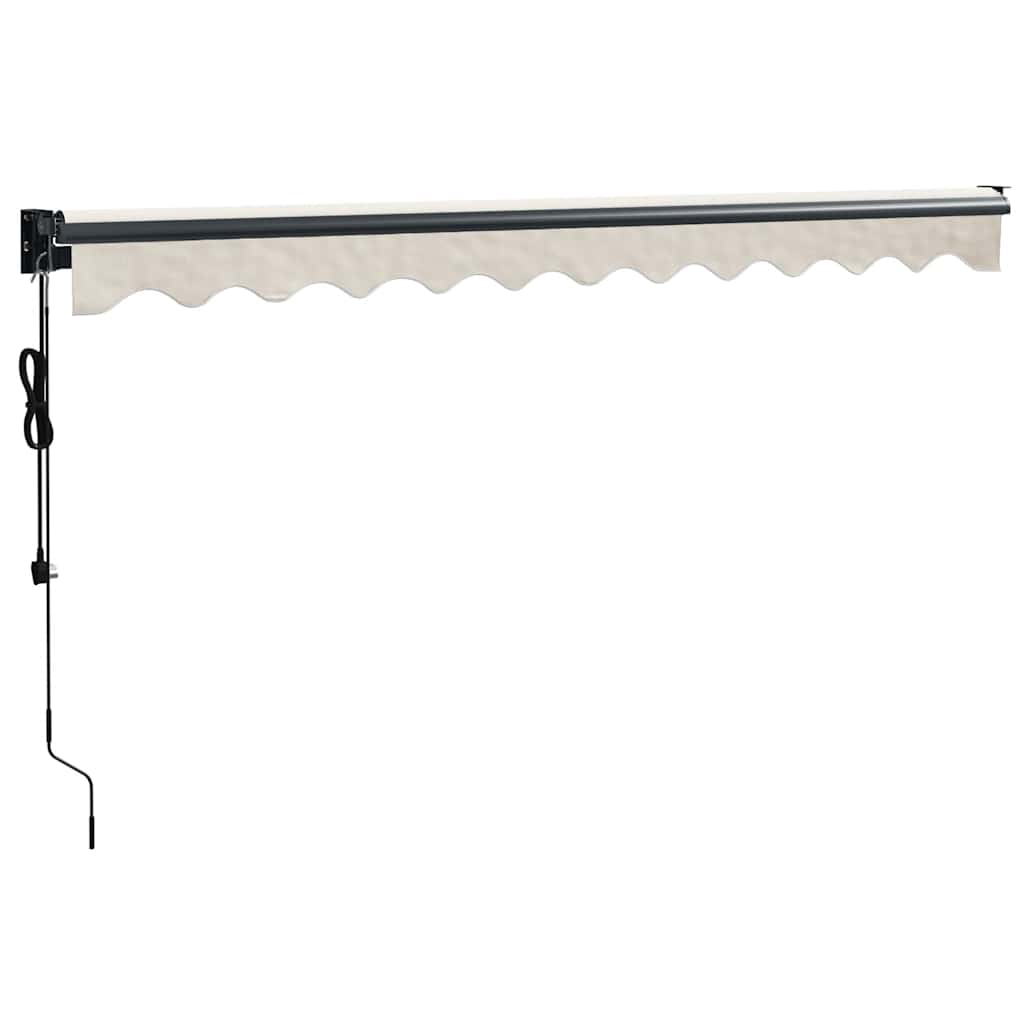 Automatic retractable awning, cream, 3x2.5m
