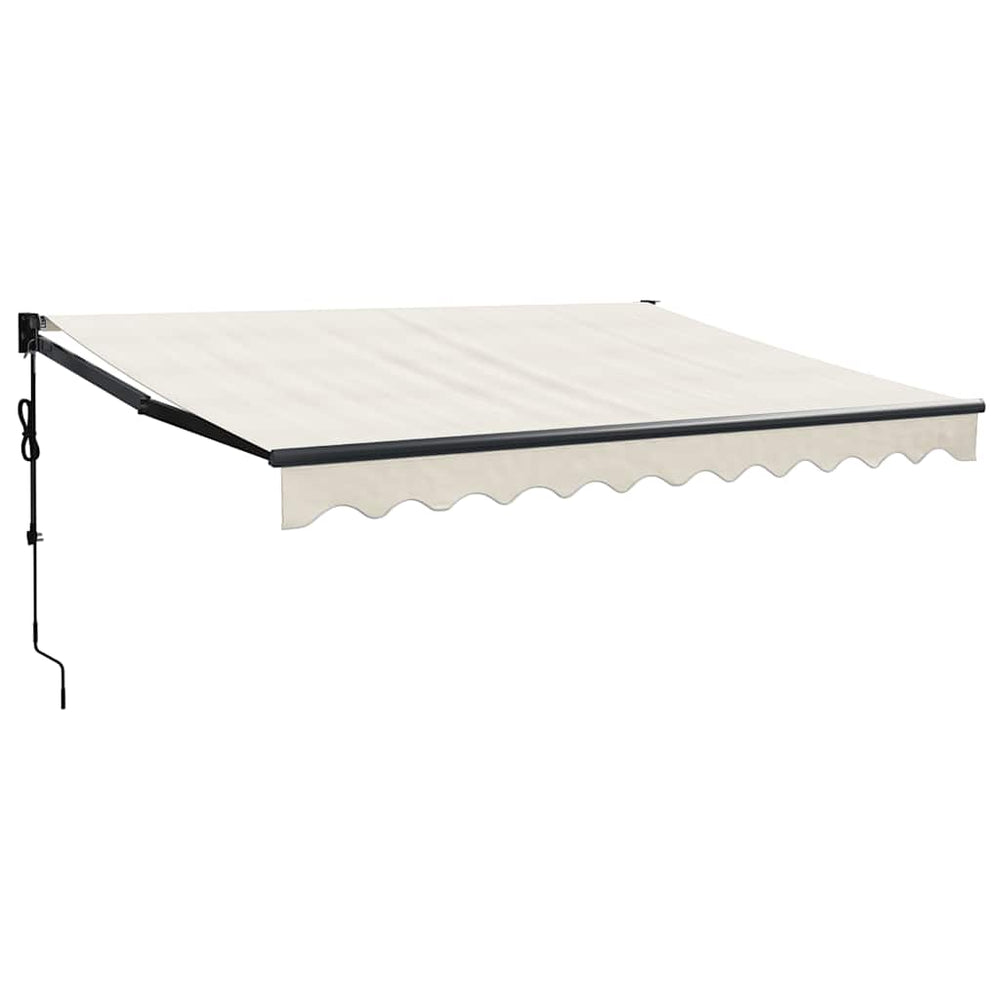 Retractable awning, cream, 3.5x2.5m