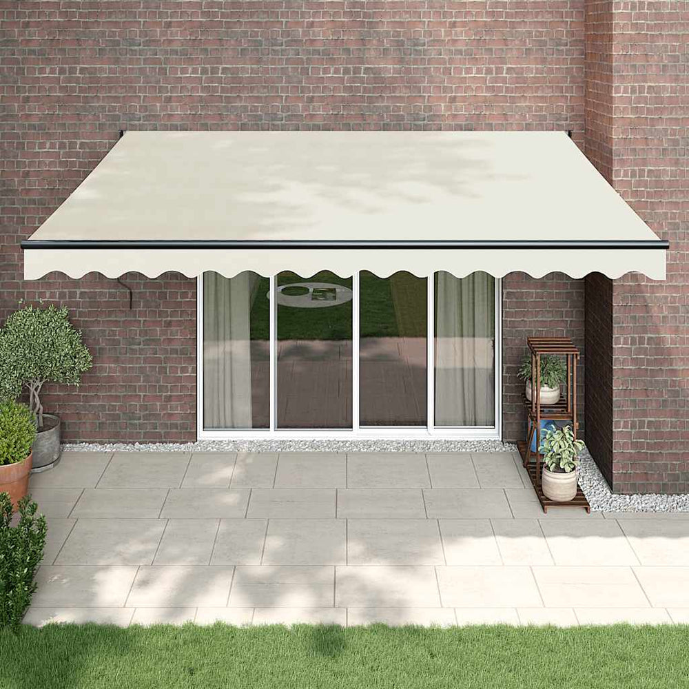 Retractable automatic awning, cream, 4x3m