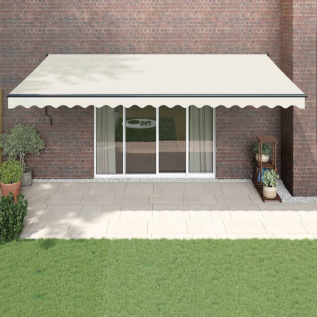 Automatinė ištraukiama markizė, kreminės spalvos, 5x3m