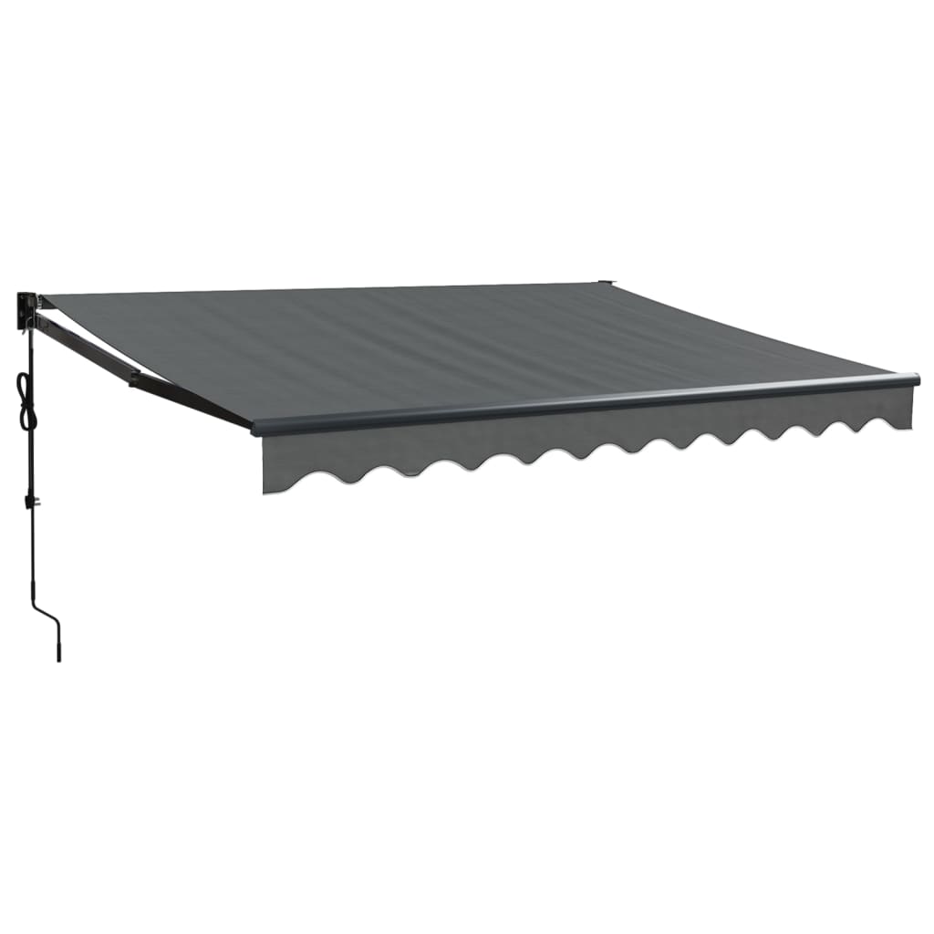 Automātiskā izvelkamā markīze, antracītpelēka, 3x2,5m