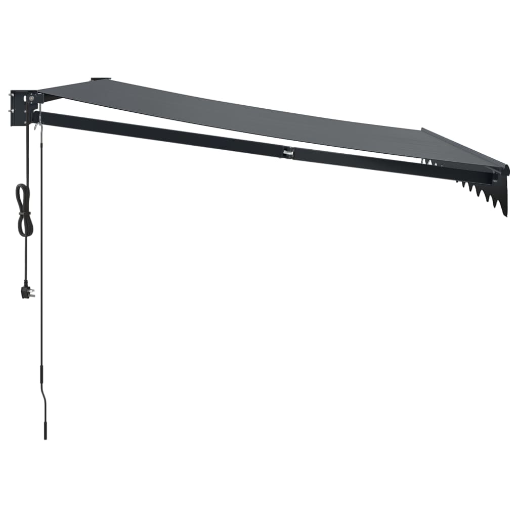 Automātiskā izvelkamā markīze, antracītpelēka, 3x2,5m