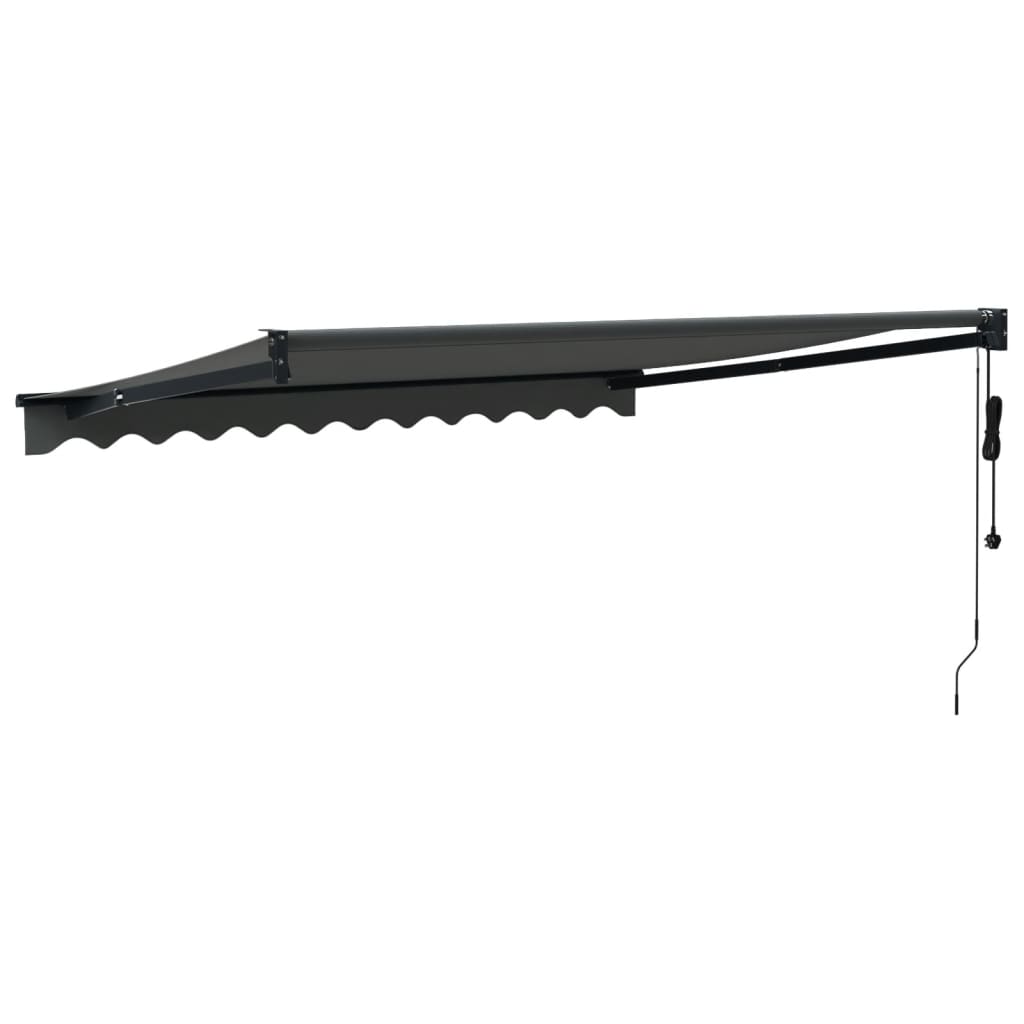 Automātiskā izvelkamā markīze, antracītpelēka, 3x2,5m