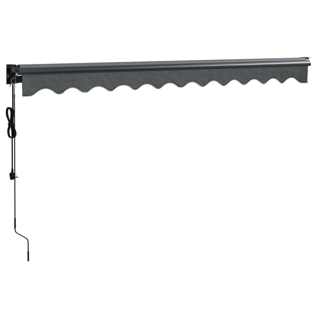 Automātiskā izvelkamā markīze, antracītpelēka, 3x2,5m