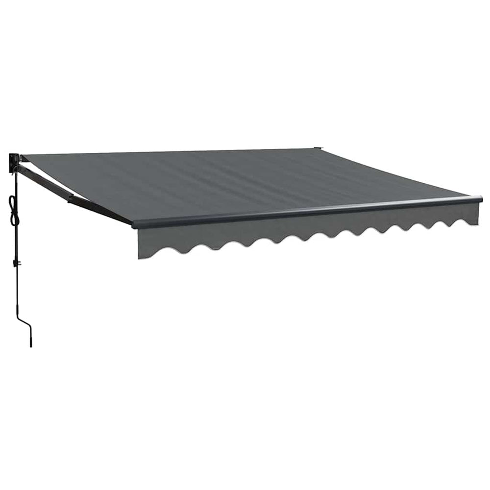 Automatic retractable awning, anthracite color, 3.5x2.5m