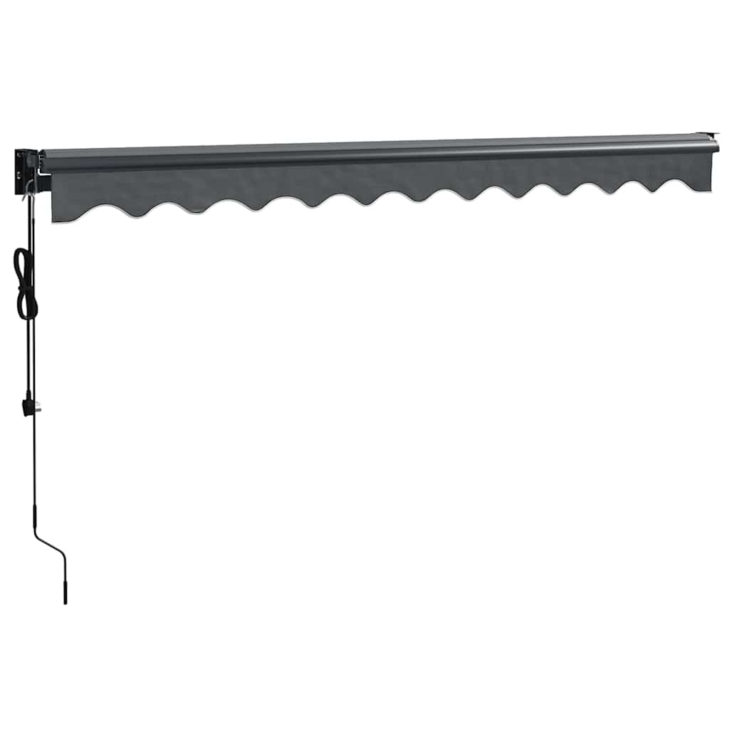 Automātiski izvelkams marķīzs, antracīta krāsā, 3,5x2,5m