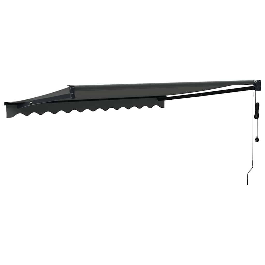 Automātiski izvelkams marķīzs, antracīta krāsā, 3,5x2,5m