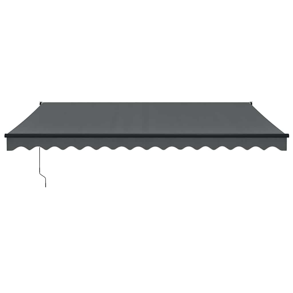 Automātiskā izvelkamā markīze, antracītpelēka, 4x3m