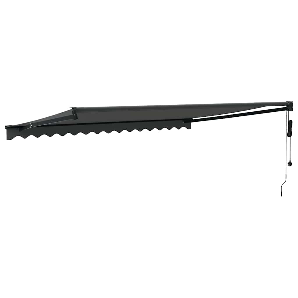 Automātiskā izvelkamā markīze, antracītpelēka, 4x3m