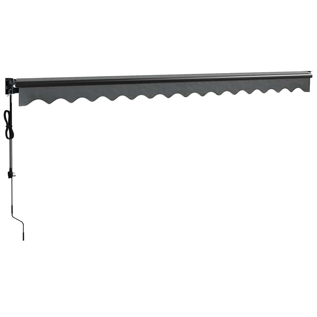 Automatinė ištraukiama markizė, antracito spalvos, 4,5x3m