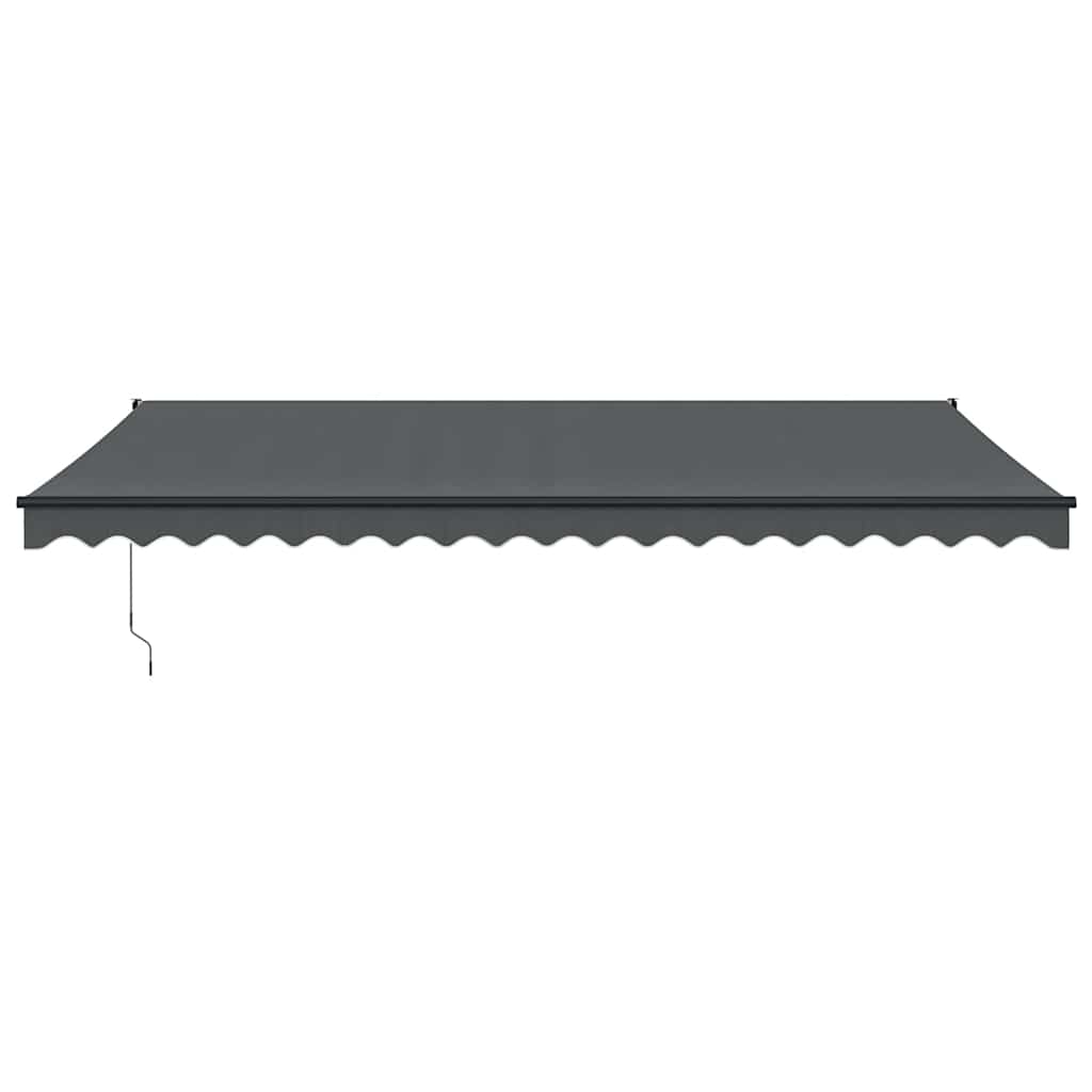 Retractable automatic awning, anthracite, 5x3m