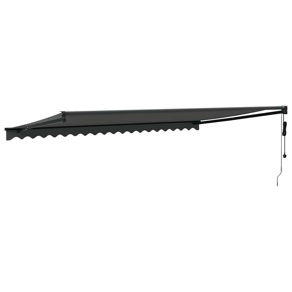 Retractable automatic awning, anthracite, 5x3m