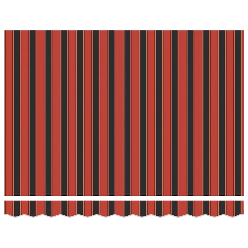 Automatic retractable awning, orange and brown, 3x2.5m