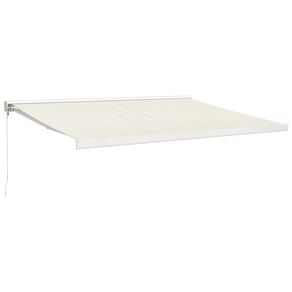 Ištraukiama markizė, kreminė, 4x3m, audinys ir aliuminis