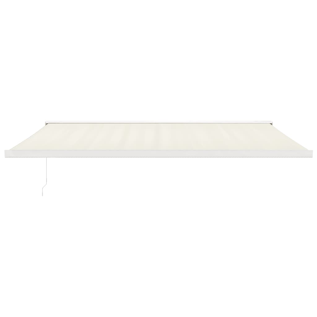 Retractable awning, cream, 5x3m, fabric and aluminum