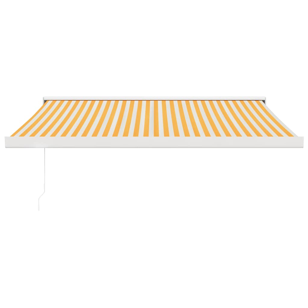 Ištraukiama markizė, geltona/balta, 3x2,5m, audinys/aliuminis