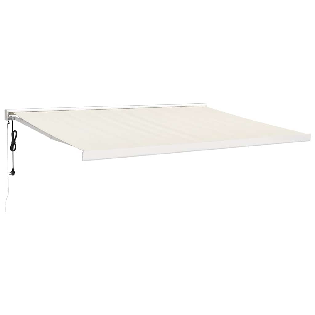 Ištraukiama markizė, kreminė, 4x3m, audinys ir aliuminis