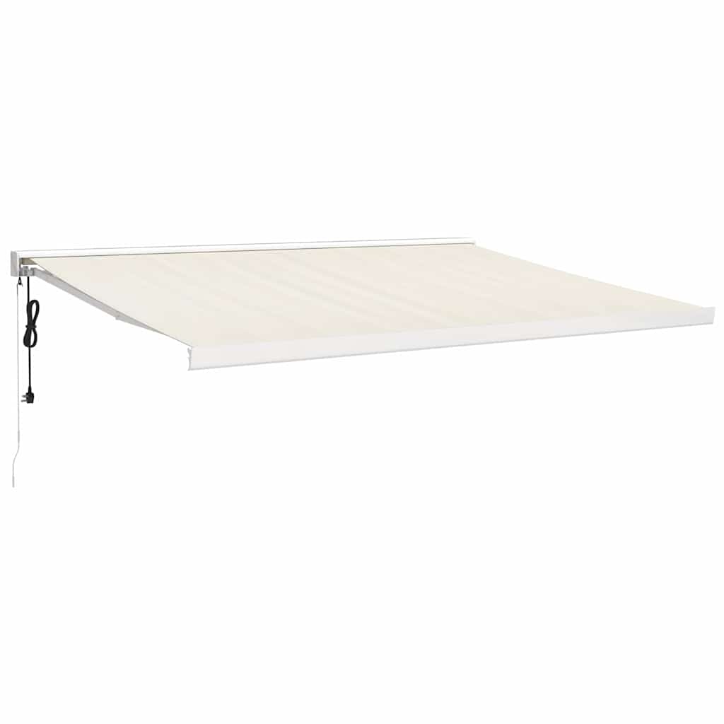Ištraukiama markizė, kreminė, 4,5x3m, audinys ir aliuminis
