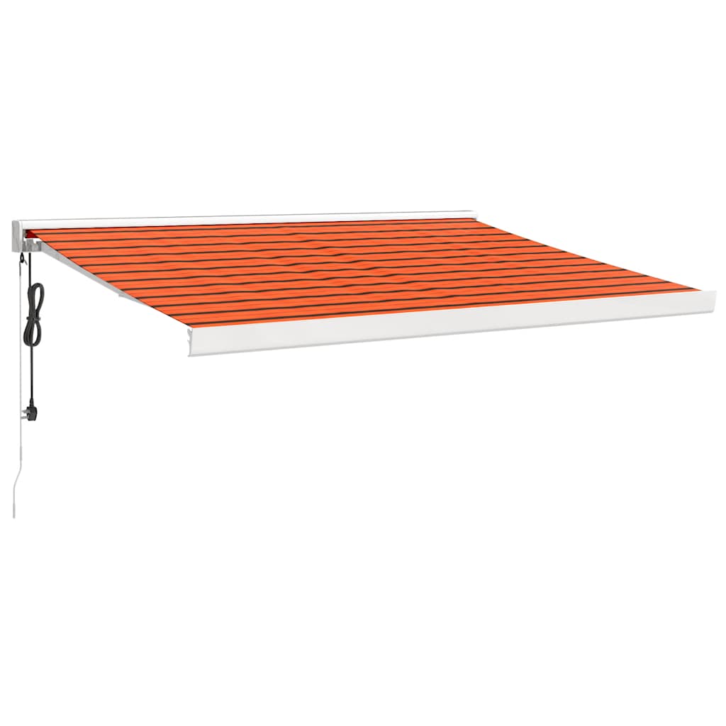 Izvelkama markīze, oranža/brūna, 3x2,5m, audums/alumīnijs
