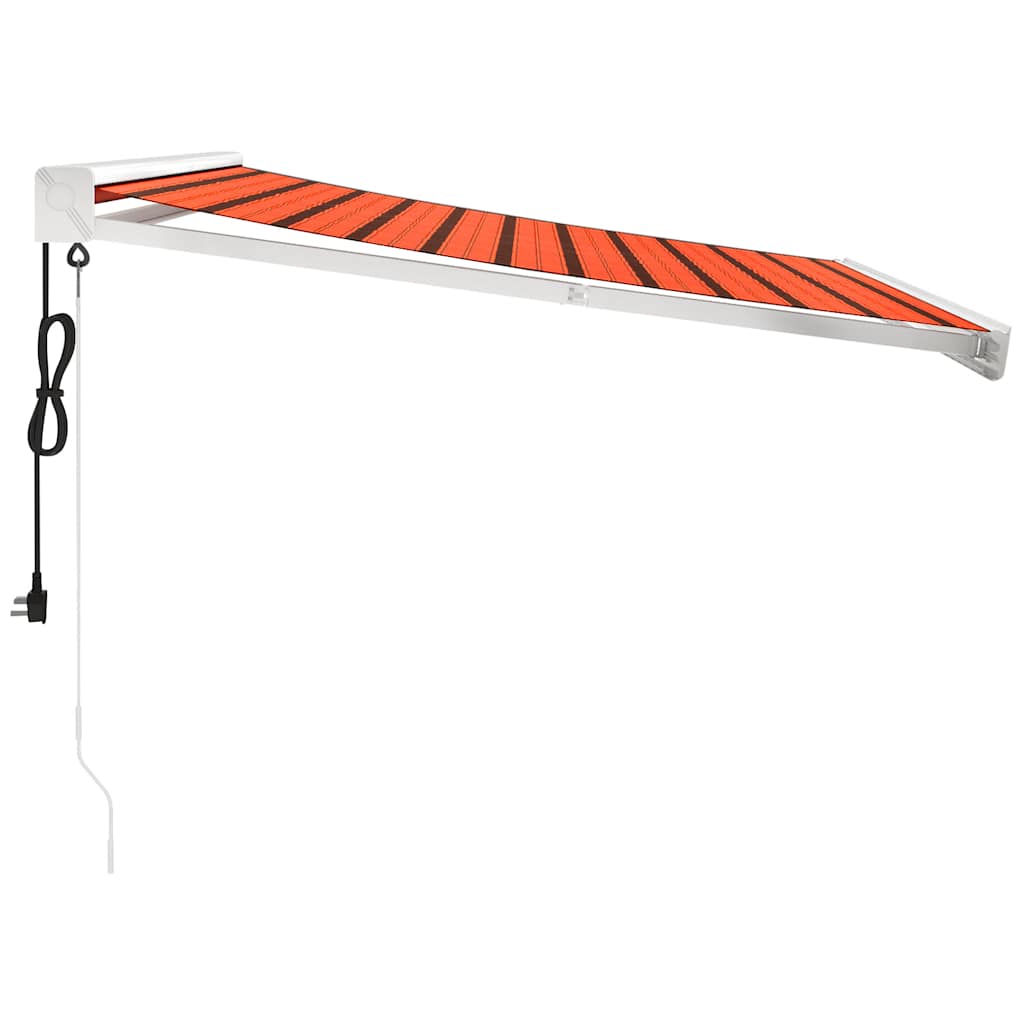 Izvelkama markīze, oranža/brūna, 3x2,5m, audums/alumīnijs