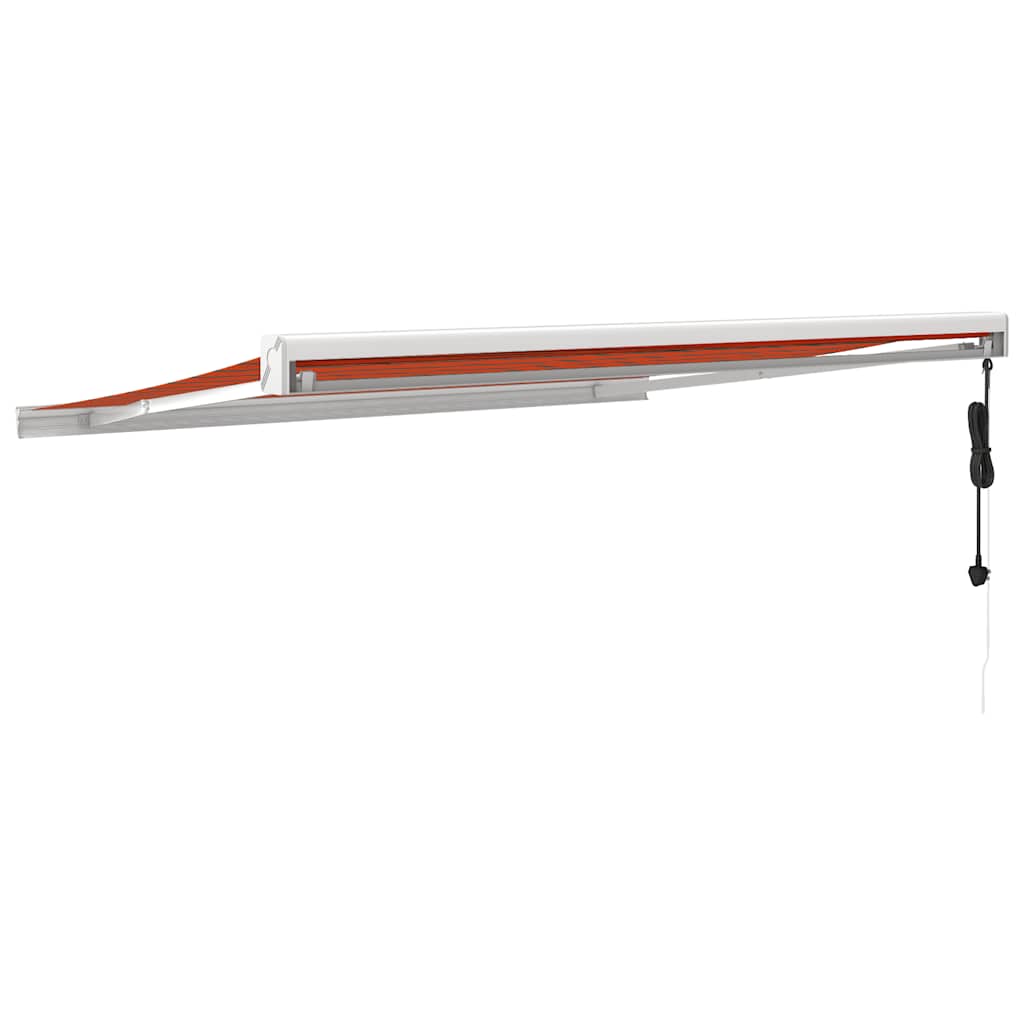 Izvelkama markīze, oranža/brūna, 3x2,5m, audums/alumīnijs