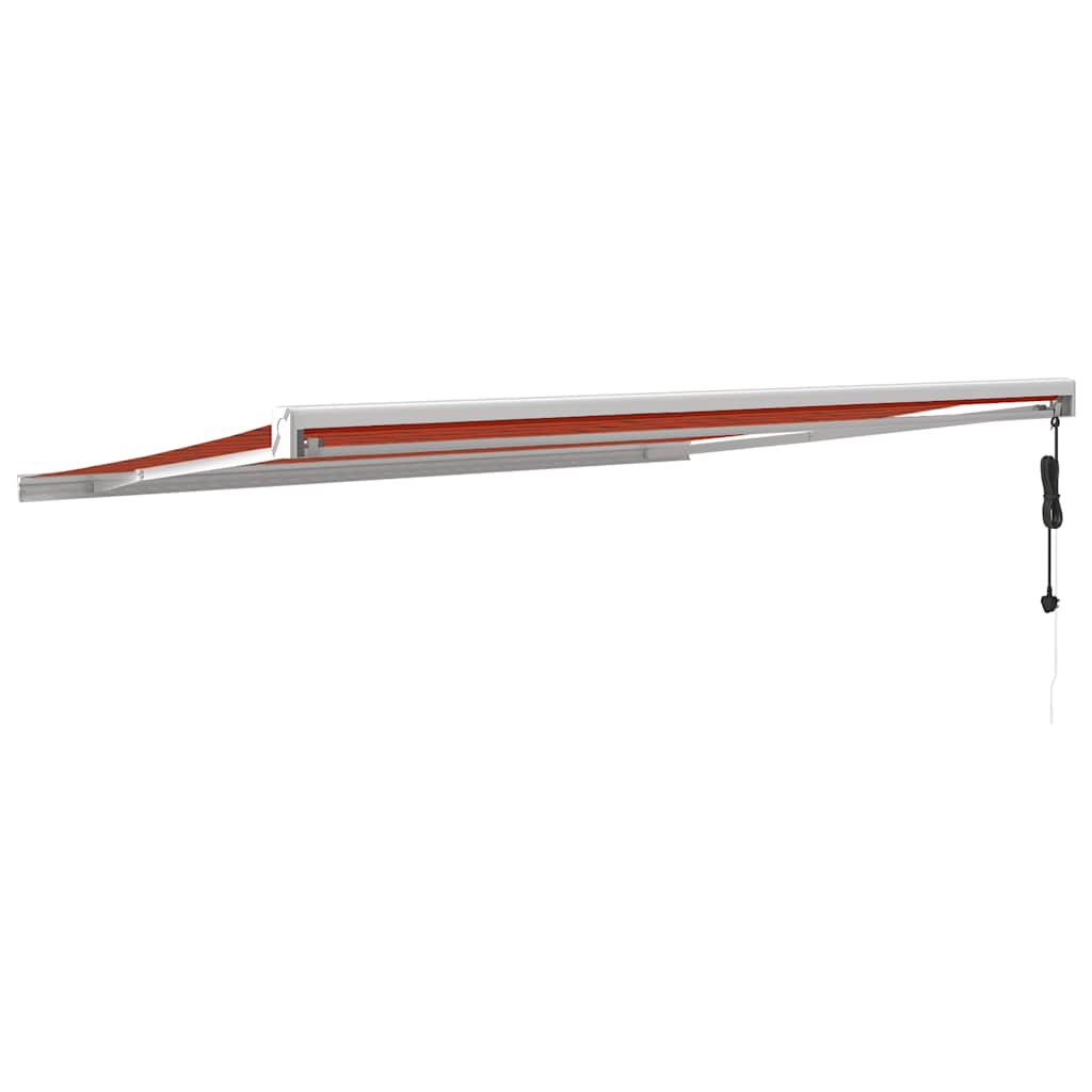 Ištraukiama markizė, oranžinė/ruda, 4x3m, audinys ir aliuminis
