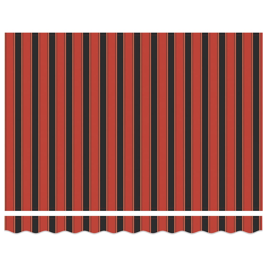 Retractable awning, orange/brown, 3x2.5m, fabric/aluminum