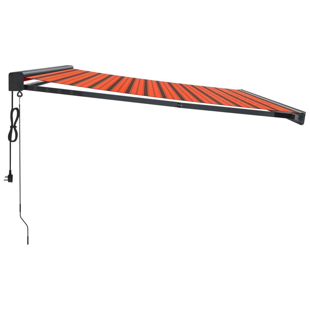 Ištraukiama markizė, oranžinė/ruda, 4x3m, audinys ir aliuminis