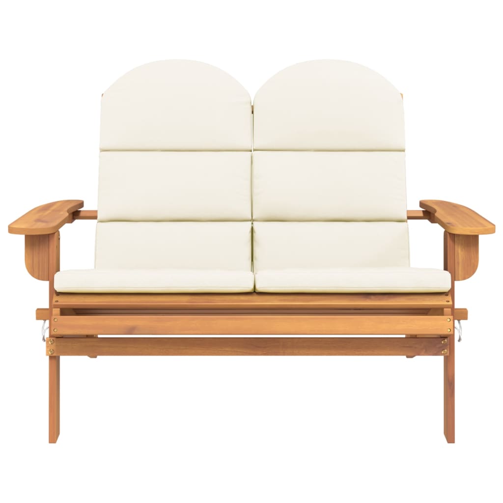 Sodo adirondack suoliukas su pagalvėlėmis, 126cm, akacija