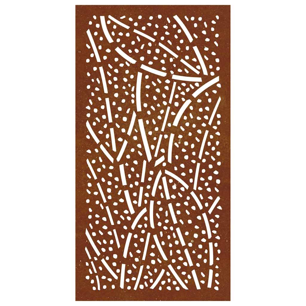 Sodo sienos dekoracija, 105x55cm, corten plienas, lapų dizaino