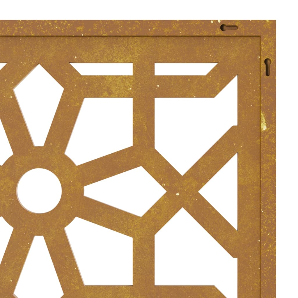 Sodo sienos dekoracija, 105x55cm, corten plienas