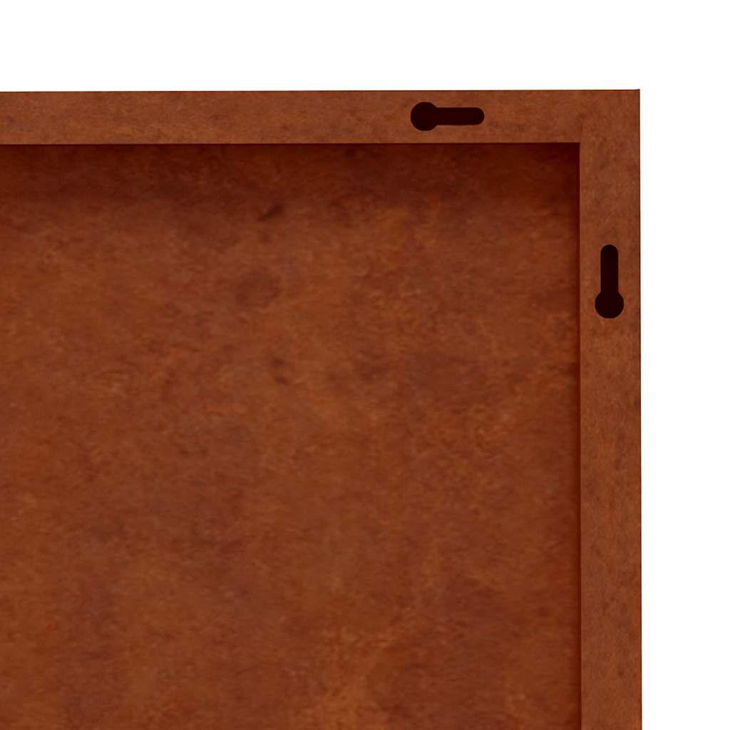 Sodo sienos dekoracija, 55x55cm, corten plienas, saulės dizaino