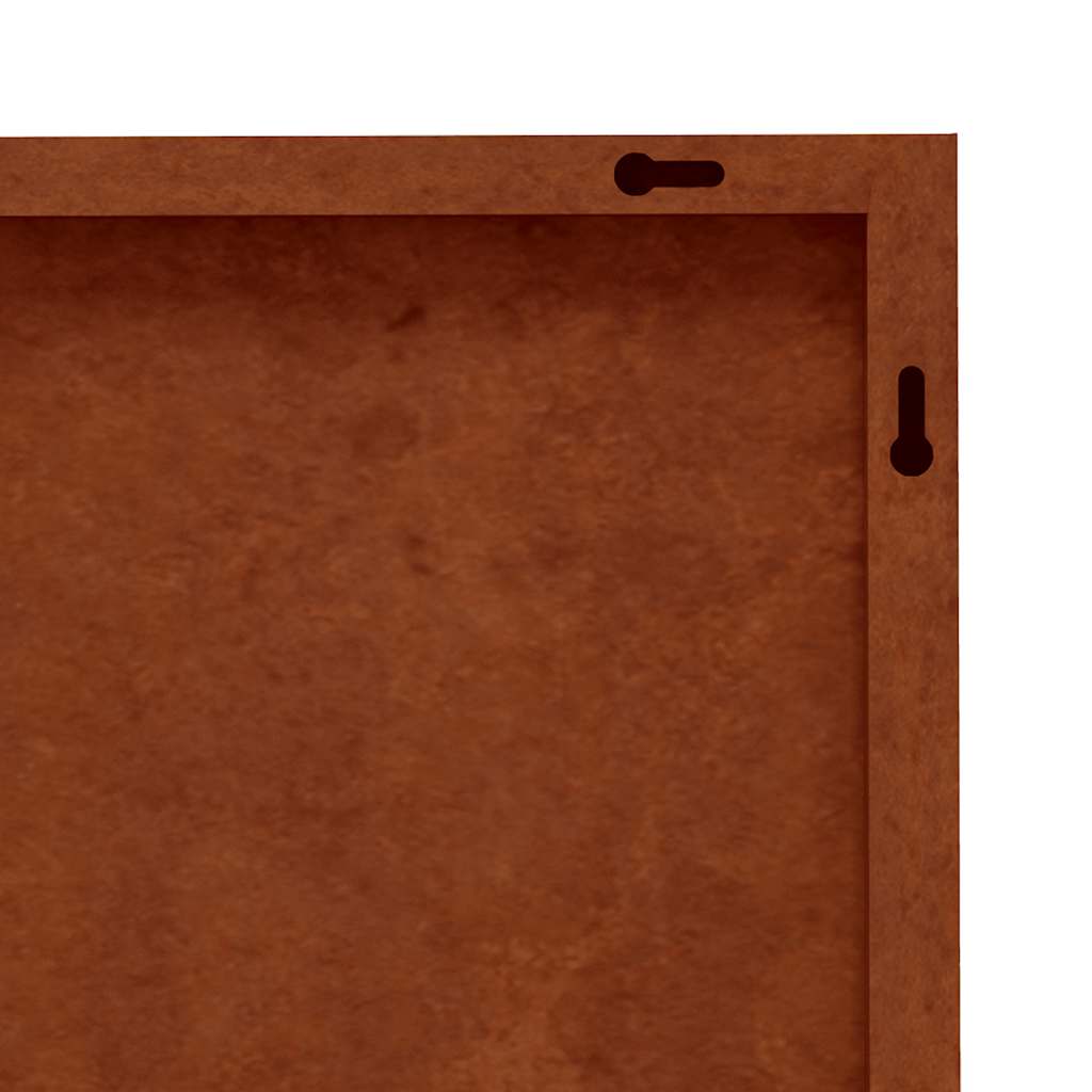 Sodo sienos dekoracija, 2 dalių, 105x55cm, corten plienas