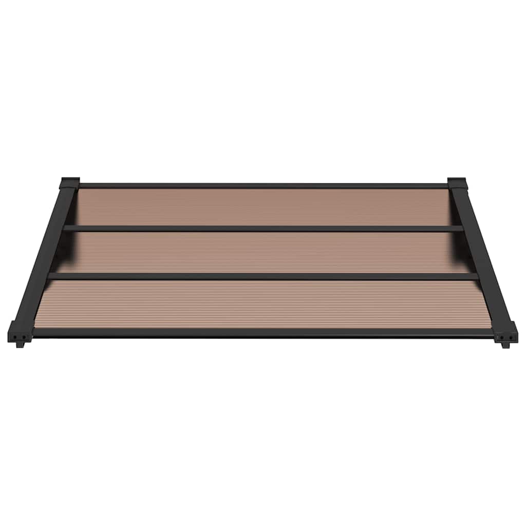 Canopy for a door, black, 122x90cm, polycarbonate