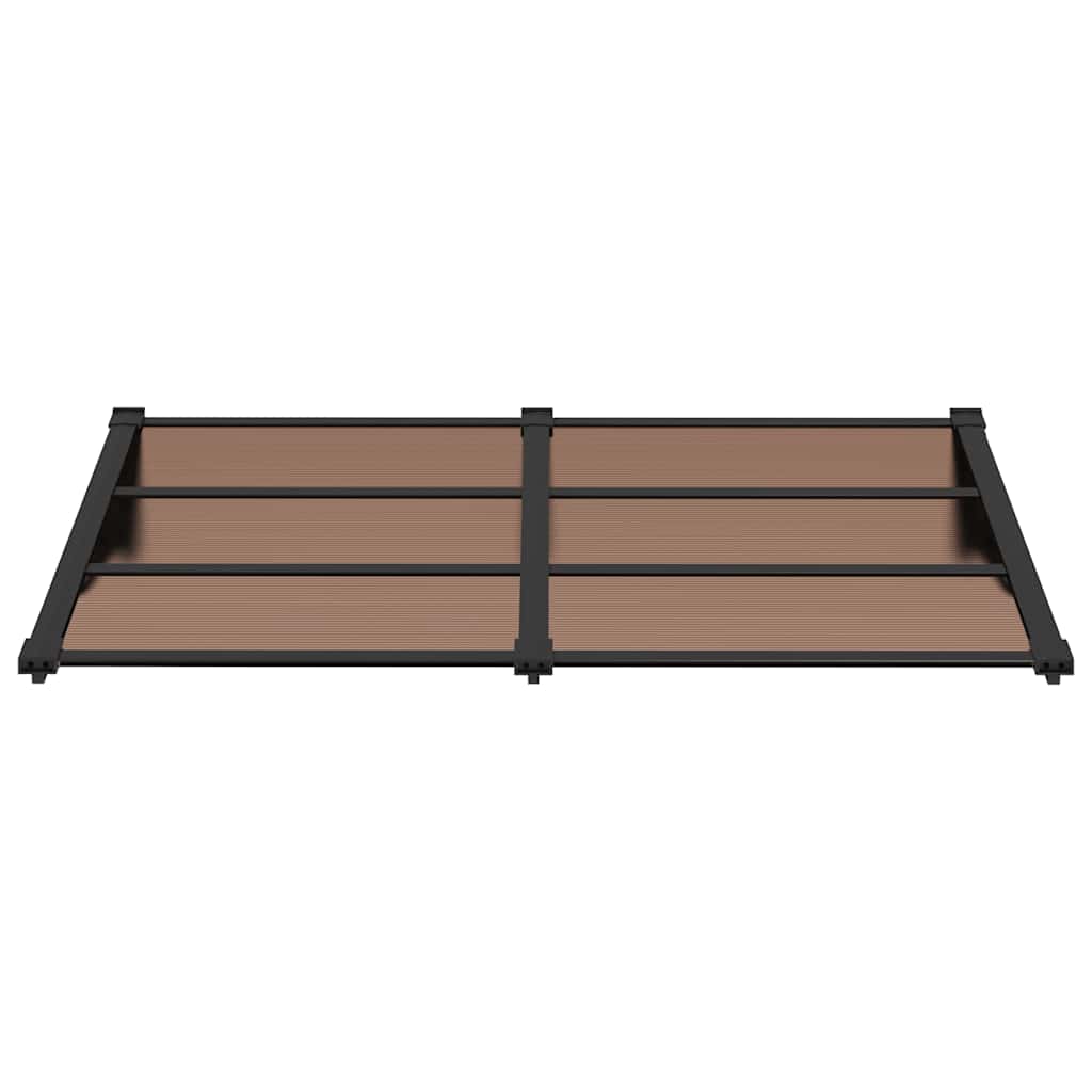Door canopy, black, 152.5x90cm, polycarbonate