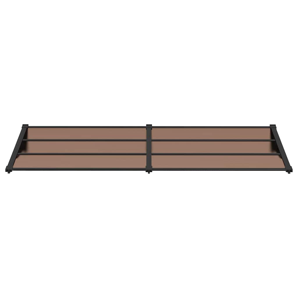 Stogelis durims, juodos spalvos, 239x90cm, polikarbonatas