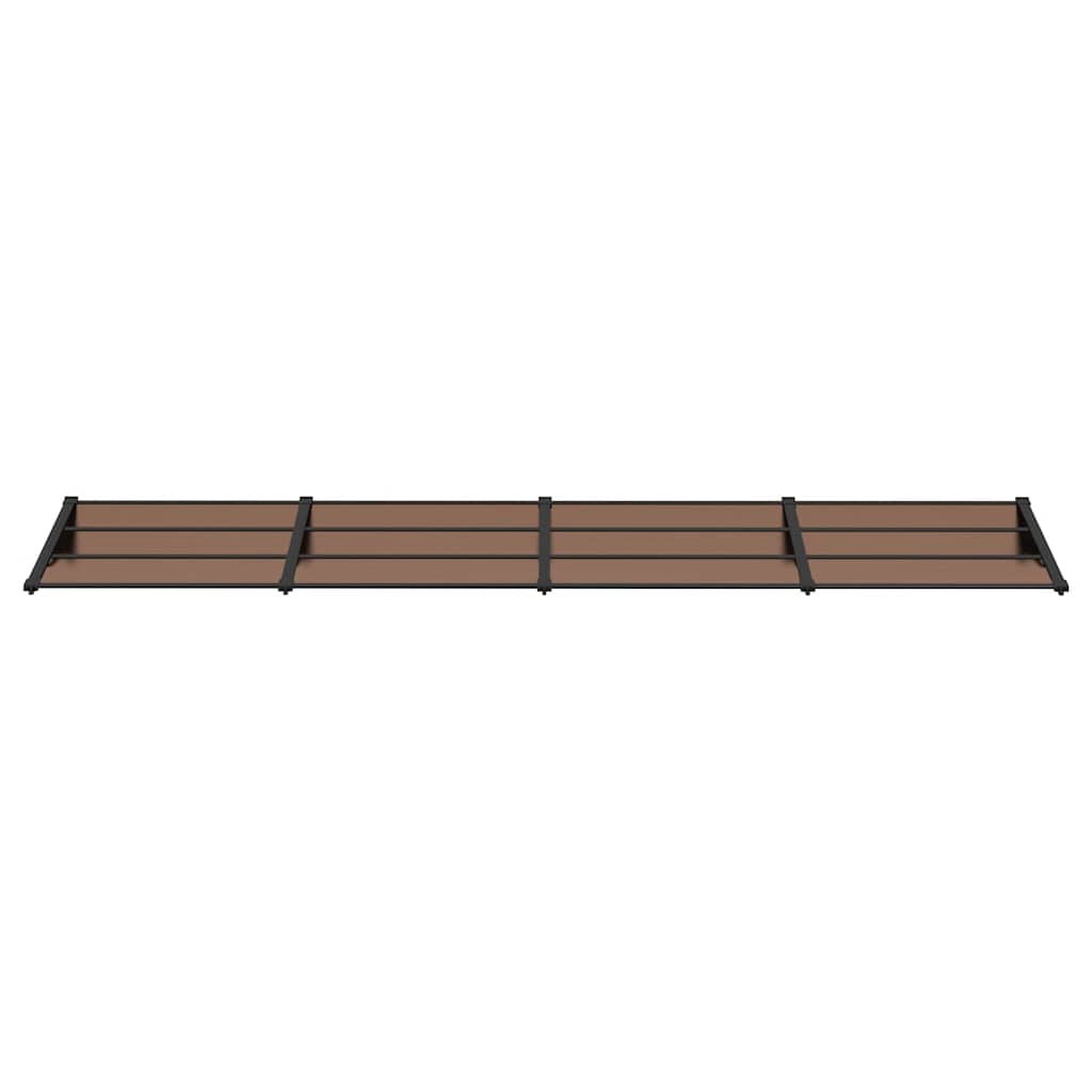 Stogelis durims, juodos spalvos, 396x90cm, polikarbonatas