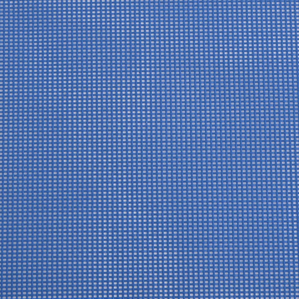 Foldable sun loungers, 2 pcs, blue, textilene/steel