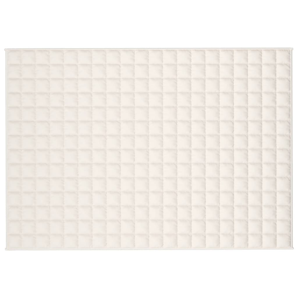 Weighted blanket, light cream, 140x200cm, fabric, 6kg