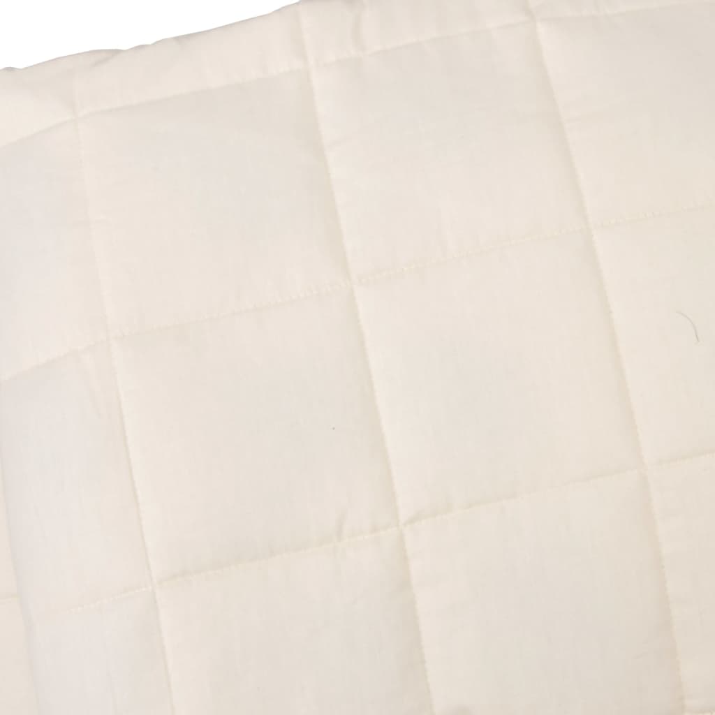 Weighted blanket, light cream, 140x200cm, fabric, 6kg