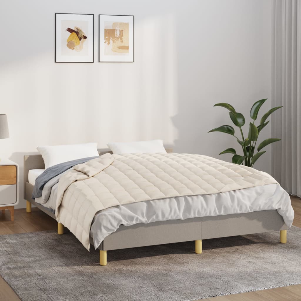 Weighted blanket, light cream, 140x200cm, fabric, 6kg