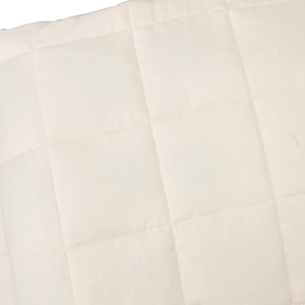 Weighted blanket, light cream, 200x220cm, fabric, 9kg