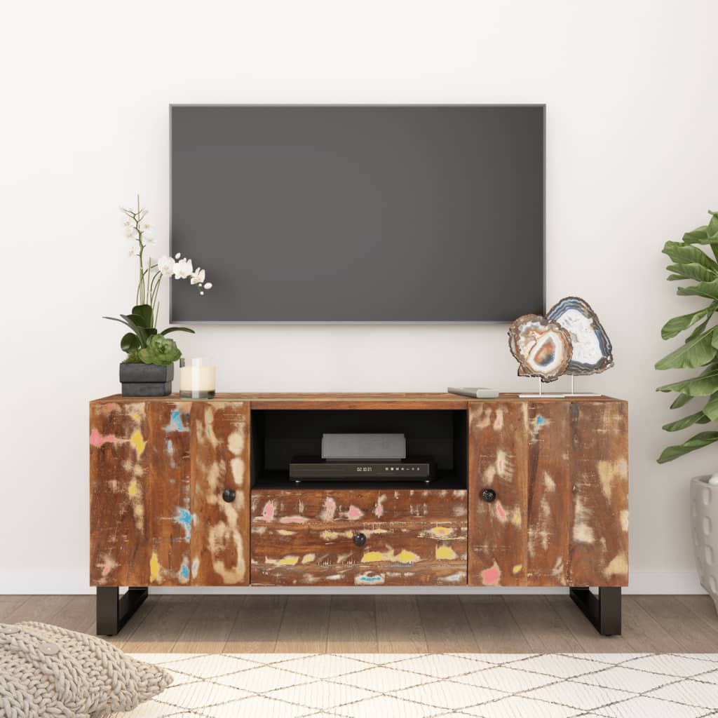 TV spintelė, 105x33,5x46cm, perdirbta/apdirbta mediena