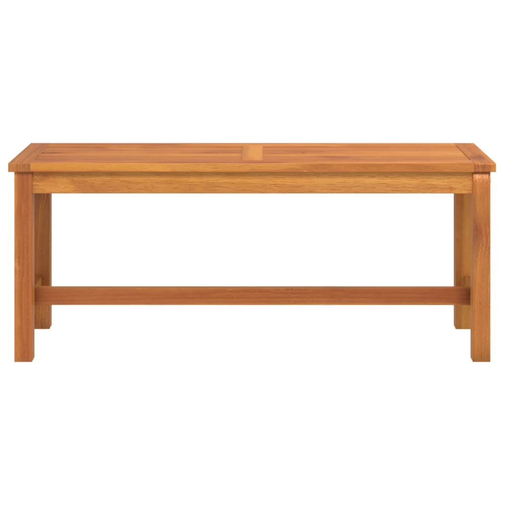 Garden bench, 110x35x45cm, solid acacia wood