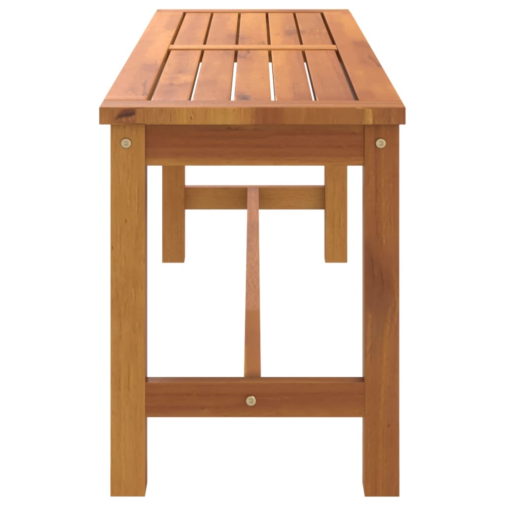 Garden bench, 110x35x45cm, solid acacia wood