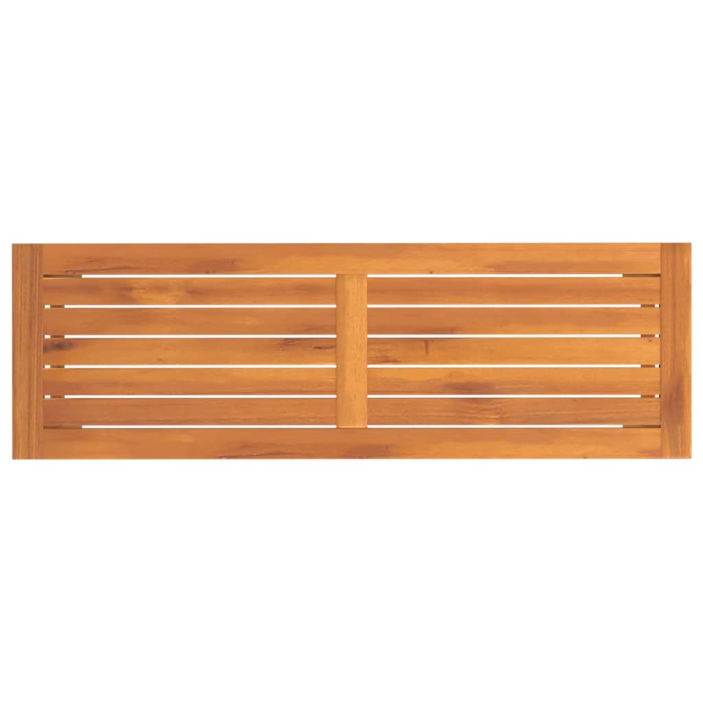 Garden bench, 110x35x45cm, solid acacia wood
