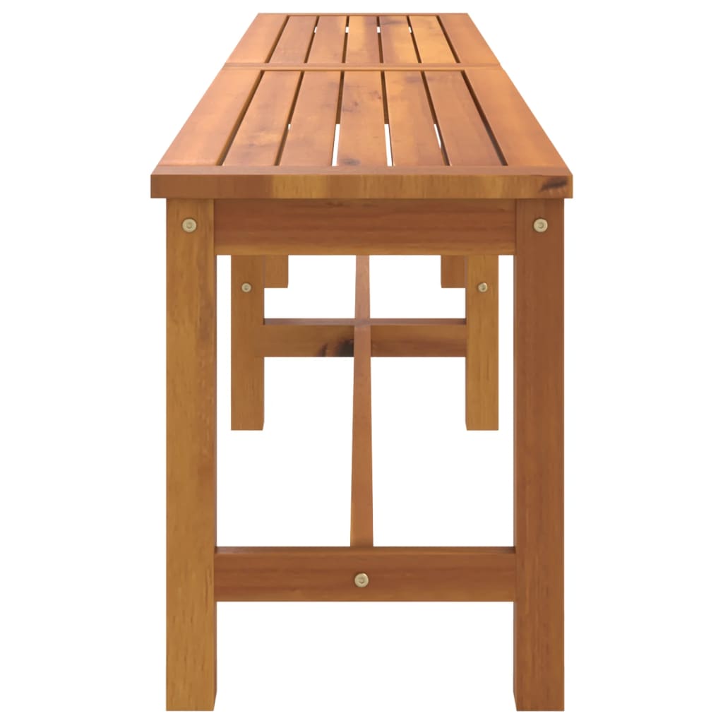 Garden bench, 180x35x45cm, solid acacia wood