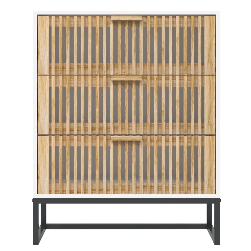 Šoninė spintelė, baltos spalvos, 60x30x75cm, apdirbta mediena